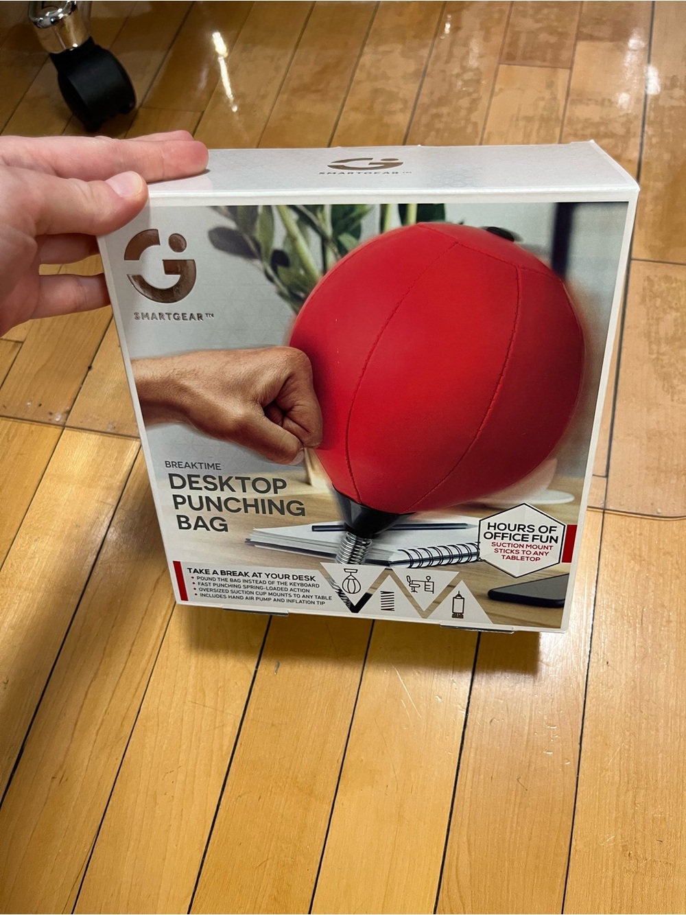 Red Desktop Punching Bag for Home Office